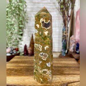 1139 Rainforest Jasper Crystal Tower